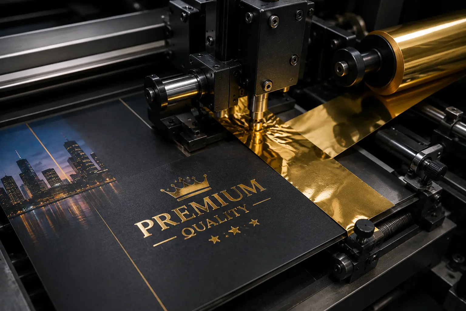 Luxury book binding and foil stamping finishing