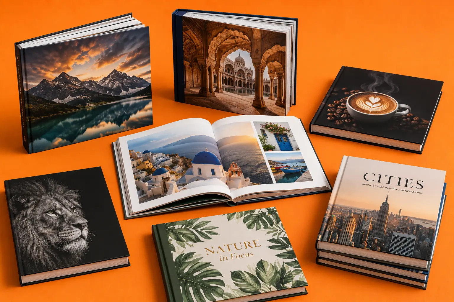 Luxury fine art coffee table book with gold gilded edges and slipcase