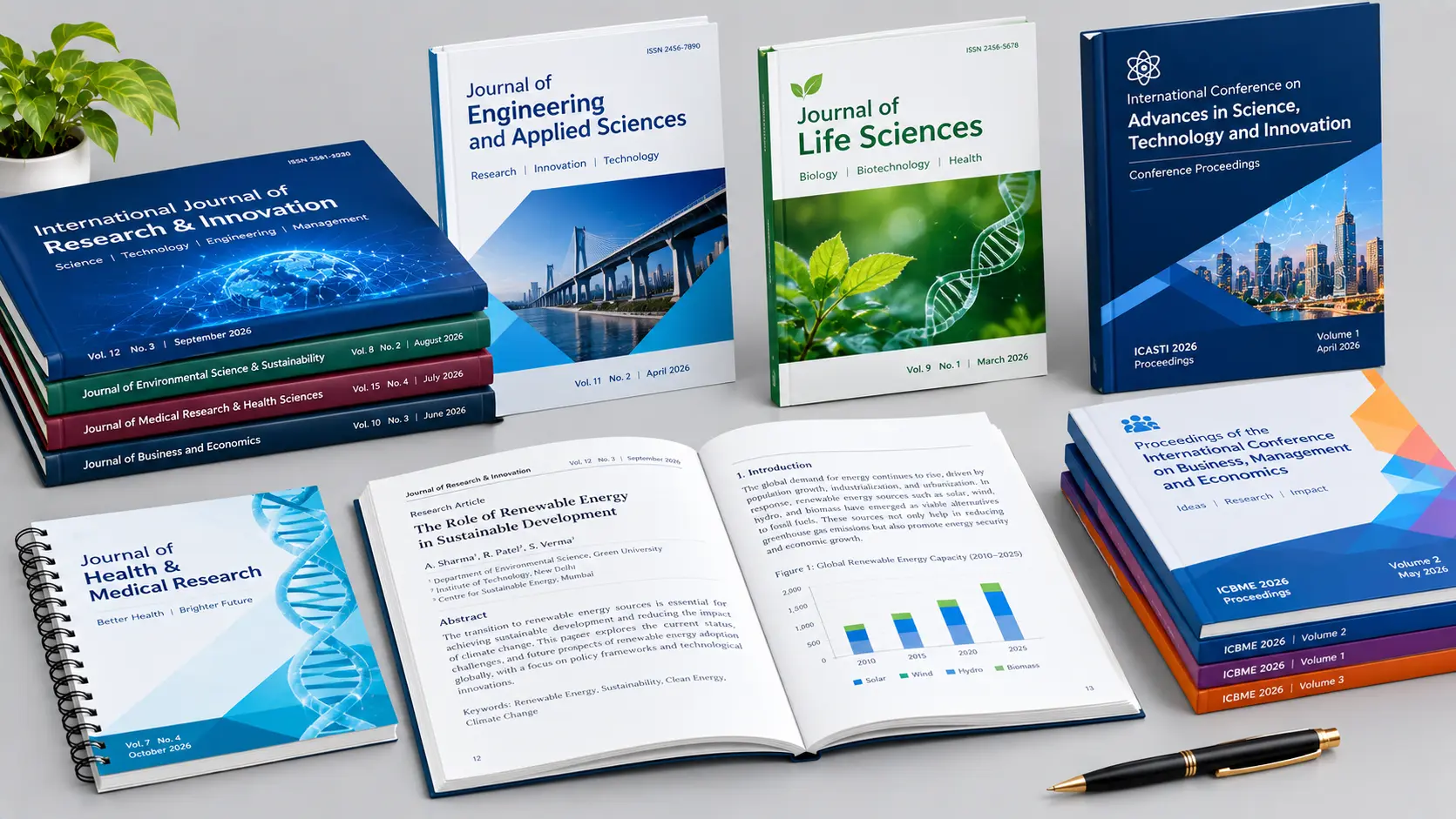 Periodic journals and editorial magazines