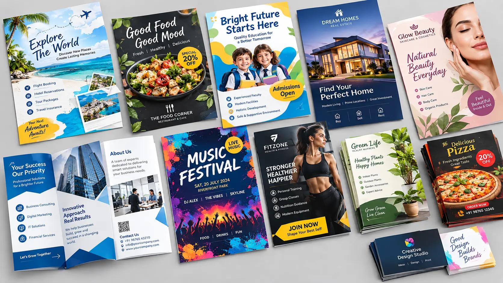 High volume leaflets and folded package inserts